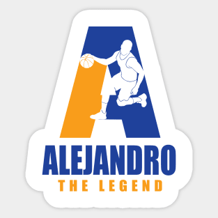 Alejandro Custom Player Basketball Your Name The Legend Sticker